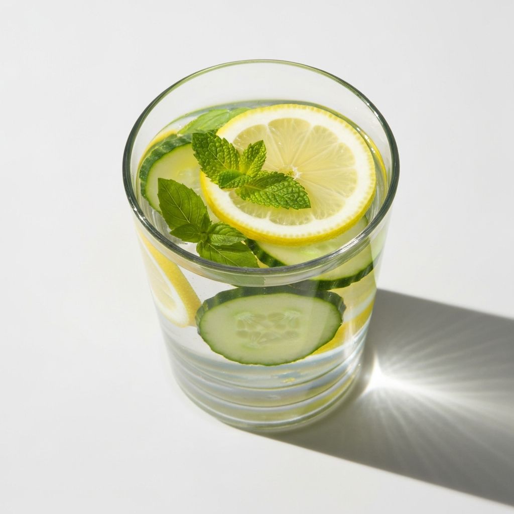 Fresh water with natural ingredients