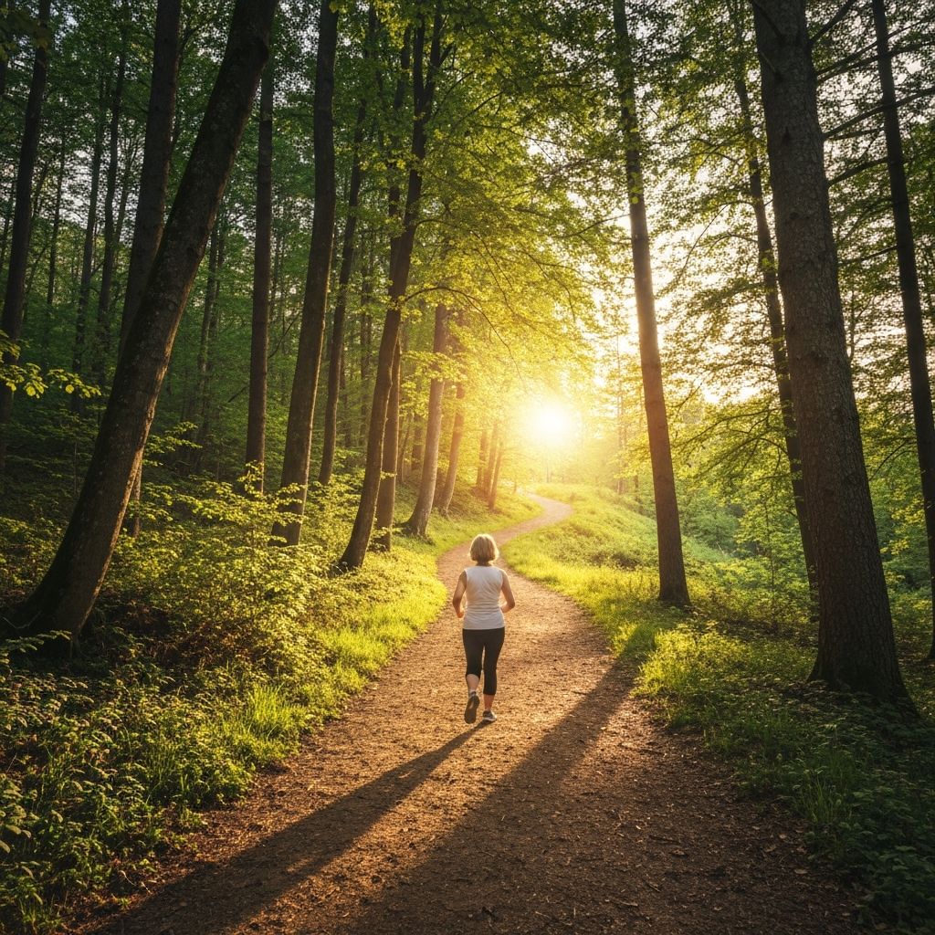 Path through nature symbolizing wellness journey